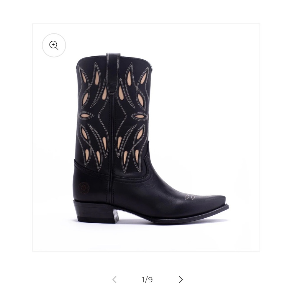 Ranch Road Sagebrush Black Boots - 6.5